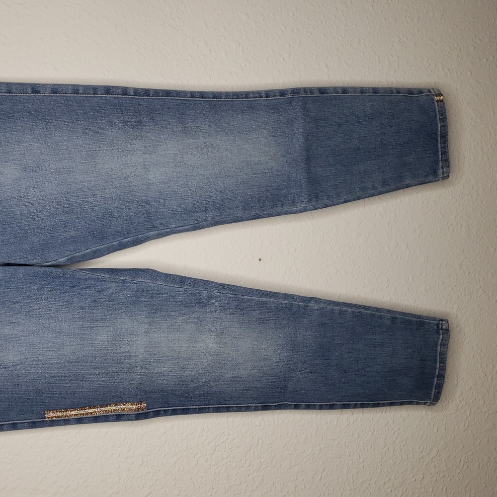 Soft Surroundings The Ultimate Skinny Embellished Cropped Pants Size 8 Casual - Picture 4 of 16